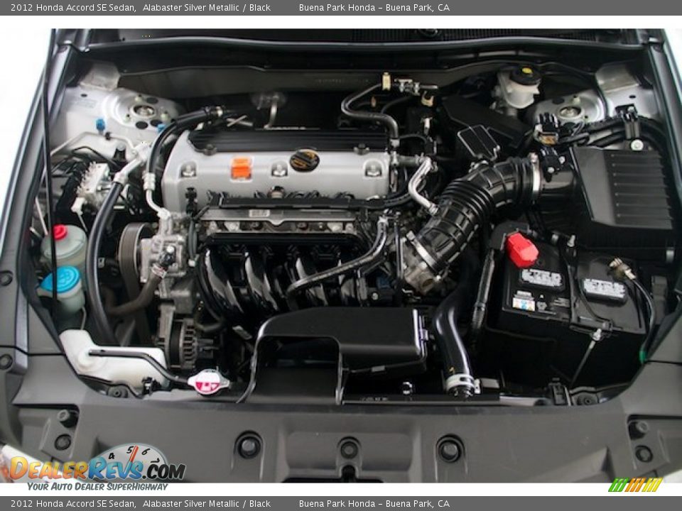 2012 Honda Accord SE Sedan Alabaster Silver Metallic / Black Photo #25