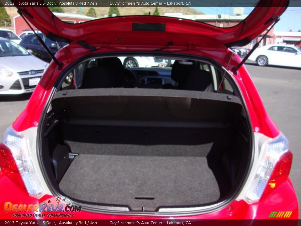 2013 Toyota Yaris L 5 Door Absolutely Red / Ash Photo #22