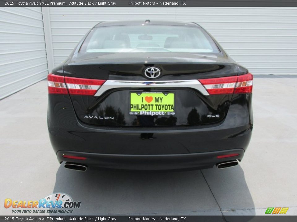 2015 Toyota Avalon XLE Premium Attitude Black / Light Gray Photo #5