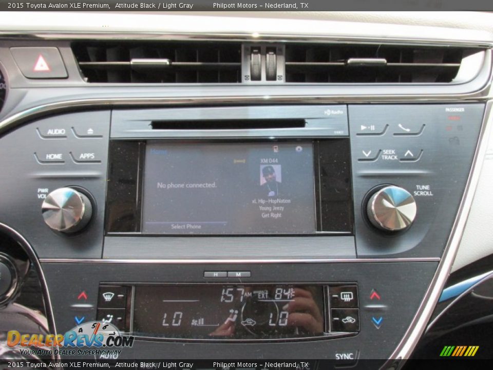 2015 Toyota Avalon XLE Premium Attitude Black / Light Gray Photo #26