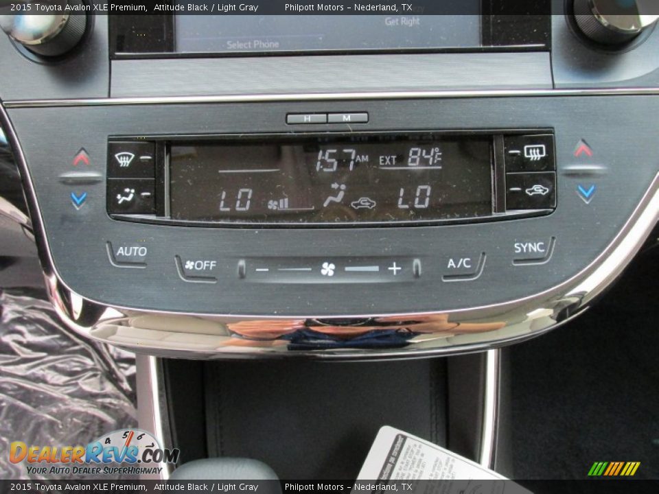 2015 Toyota Avalon XLE Premium Attitude Black / Light Gray Photo #27