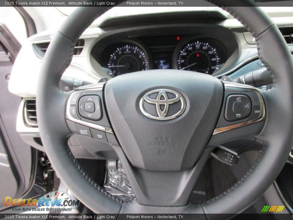 2015 Toyota Avalon XLE Premium Attitude Black / Light Gray Photo #31