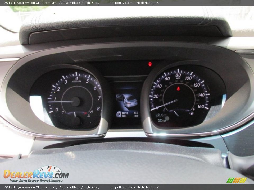 2015 Toyota Avalon XLE Premium Attitude Black / Light Gray Photo #32