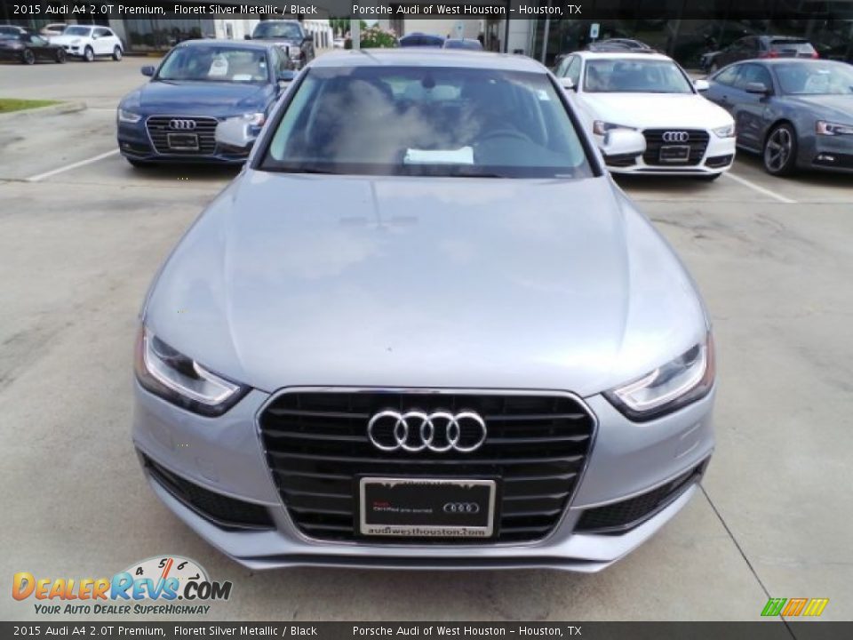 2015 Audi A4 2.0T Premium Florett Silver Metallic / Black Photo #2