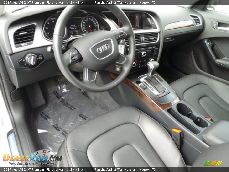 2015 Audi A4 2.0T Premium Florett Silver Metallic / Black Photo #14