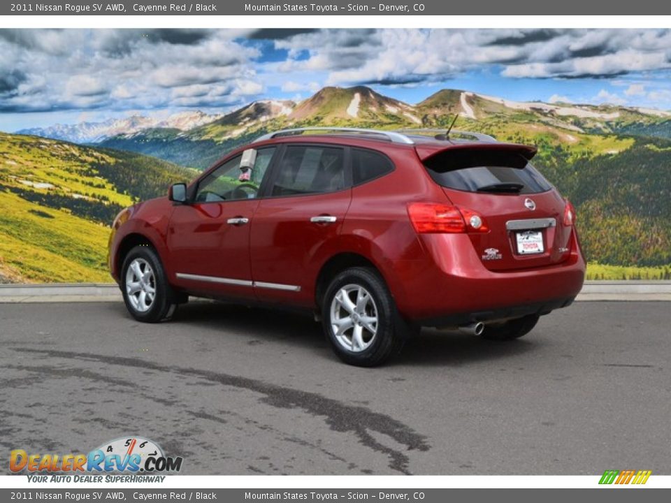 2011 Nissan Rogue SV AWD Cayenne Red / Black Photo #8
