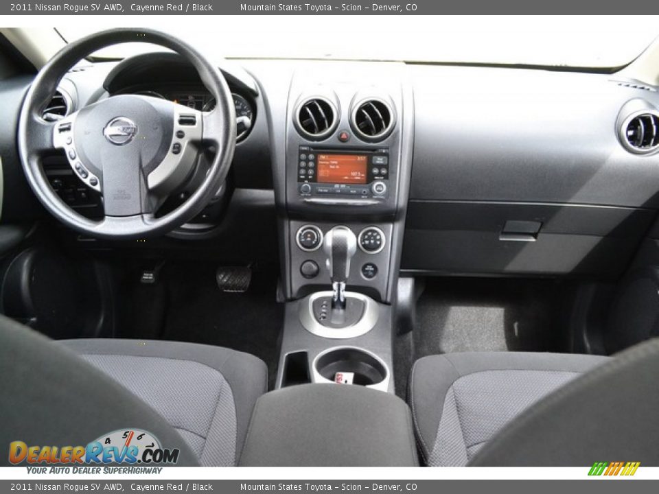 2011 Nissan Rogue SV AWD Cayenne Red / Black Photo #13