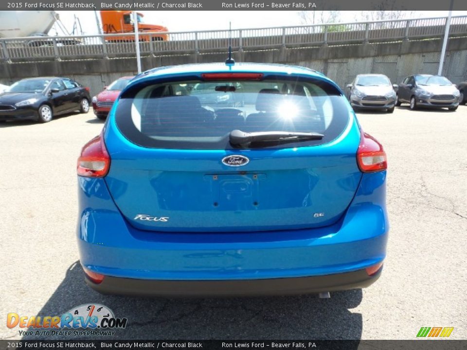 2015 Ford Focus SE Hatchback Blue Candy Metallic / Charcoal Black Photo #4