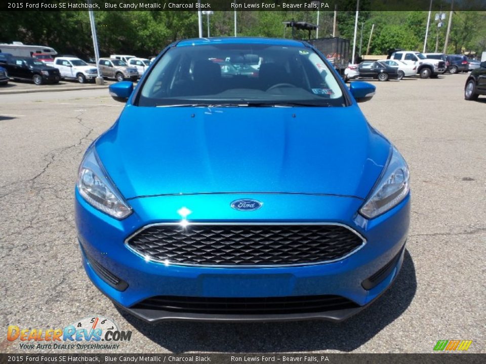 2015 Ford Focus SE Hatchback Blue Candy Metallic / Charcoal Black Photo #8
