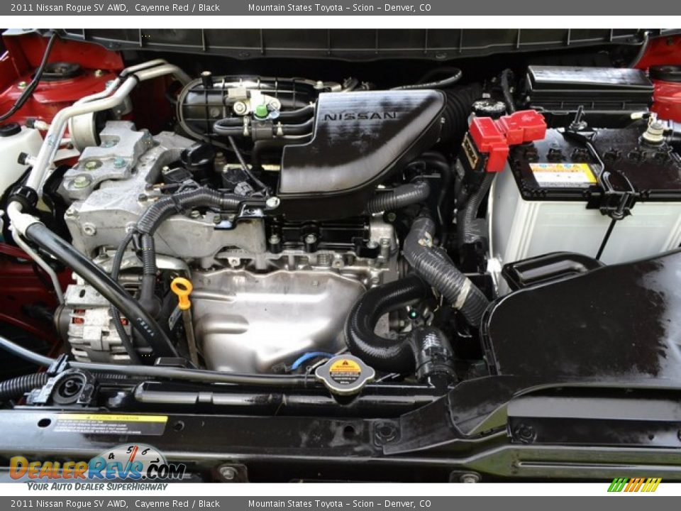 2011 Nissan Rogue SV AWD Cayenne Red / Black Photo #27