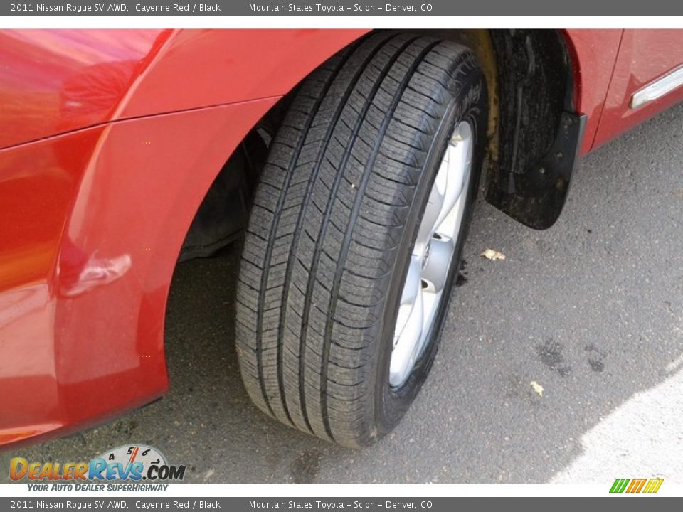 2011 Nissan Rogue SV AWD Cayenne Red / Black Photo #28