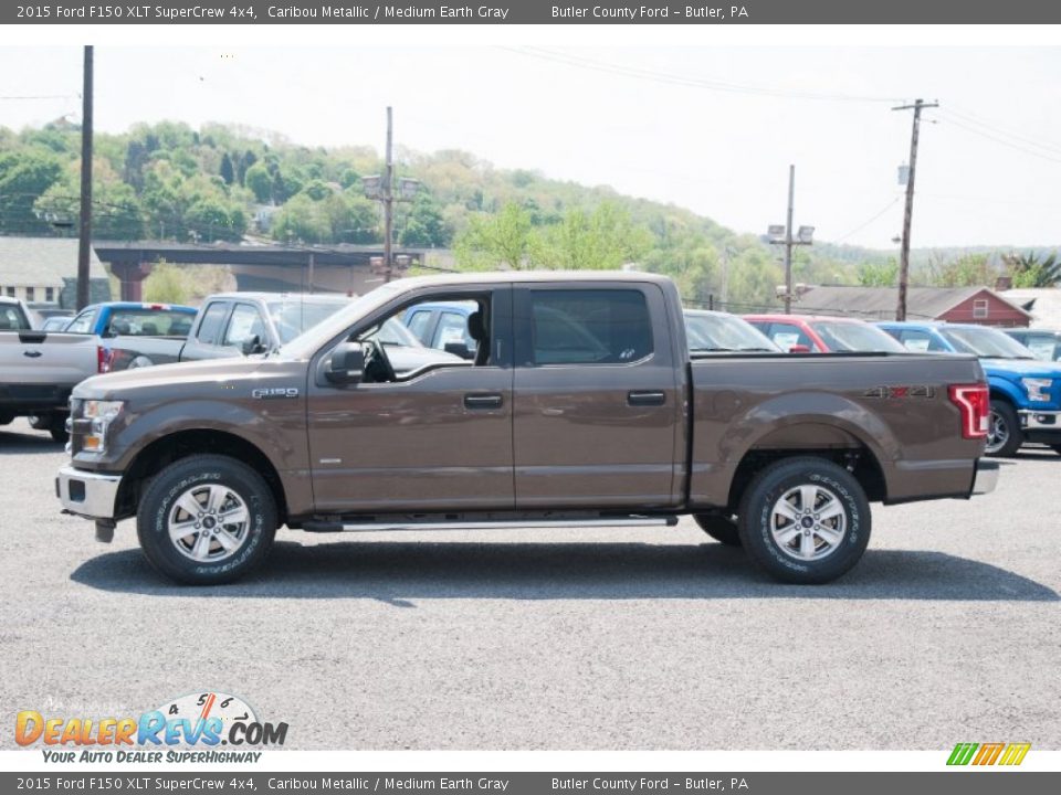 2015 Ford F150 XLT SuperCrew 4x4 Caribou Metallic / Medium Earth Gray Photo #2
