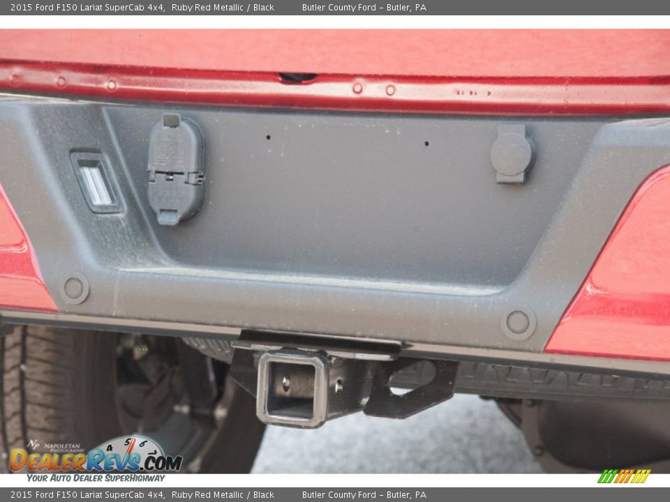 2015 Ford F150 Lariat SuperCab 4x4 Ruby Red Metallic / Black Photo #5