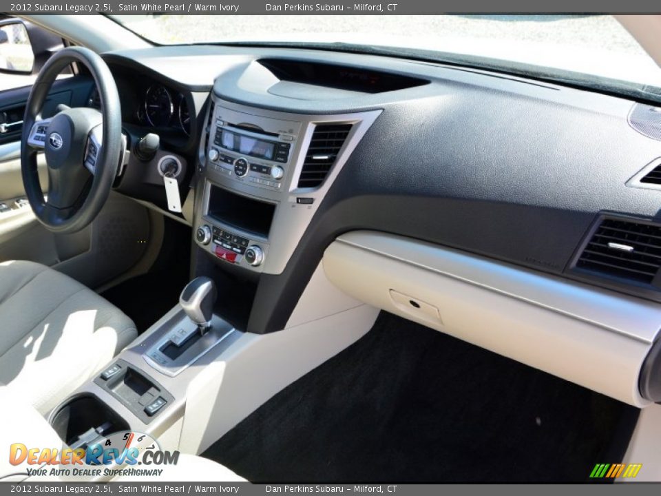 2012 Subaru Legacy 2.5i Satin White Pearl / Warm Ivory Photo #9