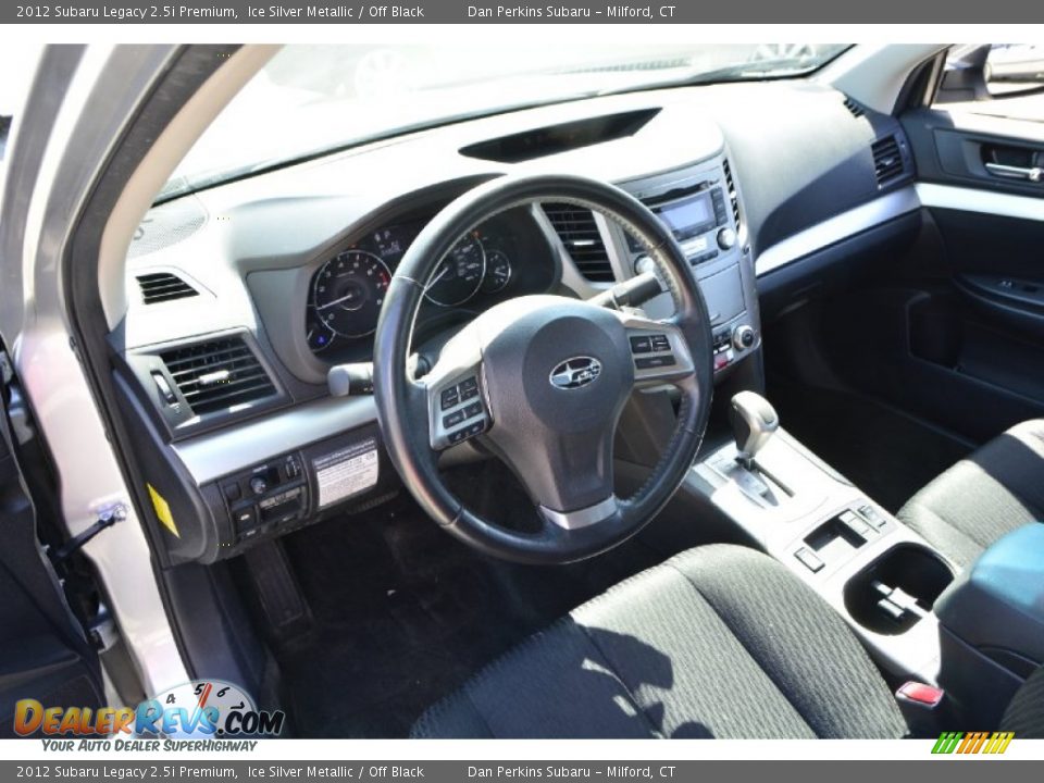 2012 Subaru Legacy 2.5i Premium Ice Silver Metallic / Off Black Photo #5