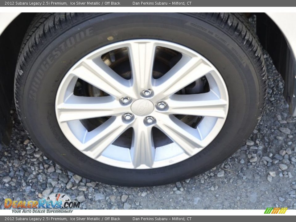 2012 Subaru Legacy 2.5i Premium Ice Silver Metallic / Off Black Photo #21