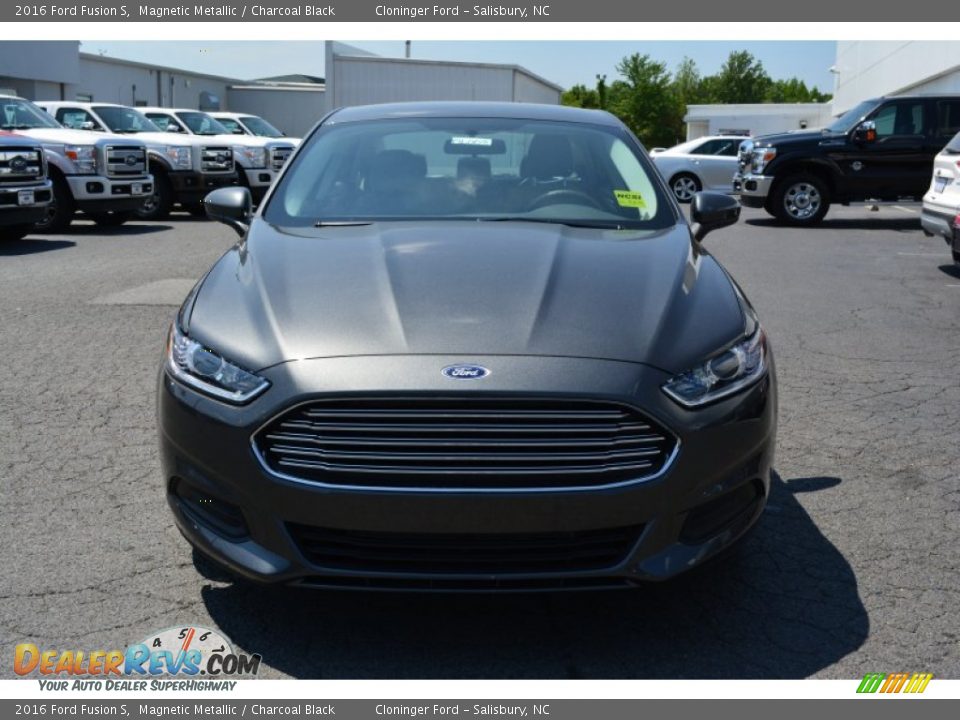 2016 Ford Fusion S Magnetic Metallic / Charcoal Black Photo #4