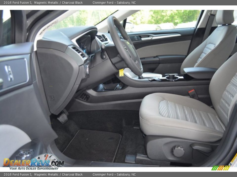 Charcoal Black Interior - 2016 Ford Fusion S Photo #7