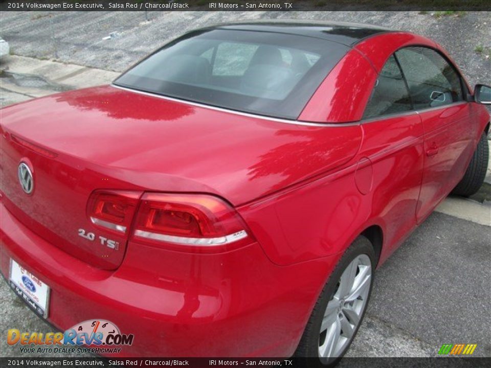 2014 Volkswagen Eos Executive Salsa Red / Charcoal/Black Photo #4
