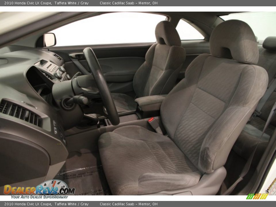 2010 Honda Civic LX Coupe Taffeta White / Gray Photo #5