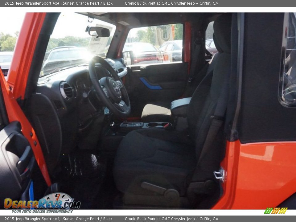 2015 Jeep Wrangler Sport 4x4 Sunset Orange Pearl / Black Photo #9
