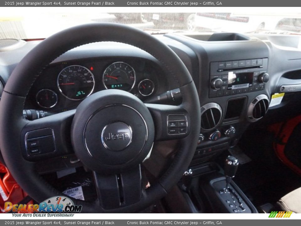 2015 Jeep Wrangler Sport 4x4 Sunset Orange Pearl / Black Photo #10