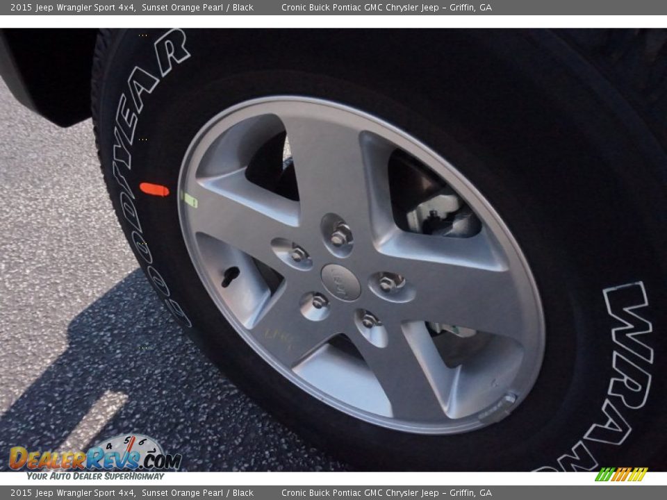 2015 Jeep Wrangler Sport 4x4 Sunset Orange Pearl / Black Photo #13