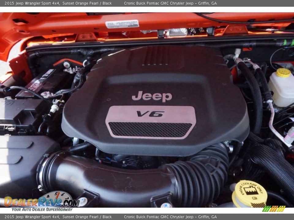 2015 Jeep Wrangler Sport 4x4 Sunset Orange Pearl / Black Photo #14