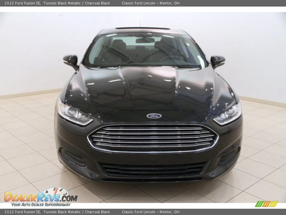 2013 Ford Fusion SE Tuxedo Black Metallic / Charcoal Black Photo #2