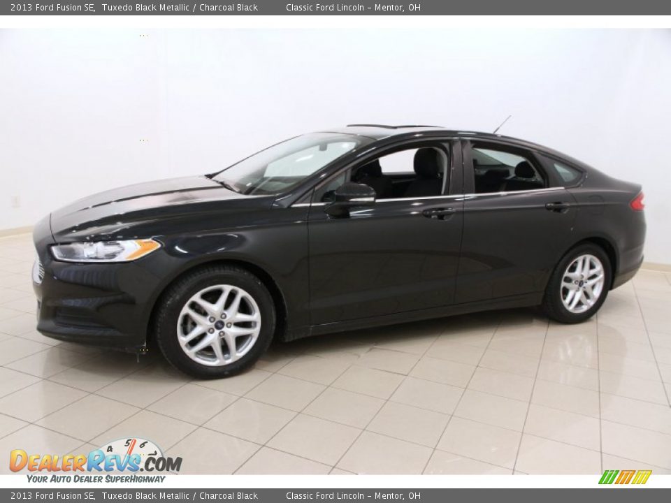 2013 Ford Fusion SE Tuxedo Black Metallic / Charcoal Black Photo #3