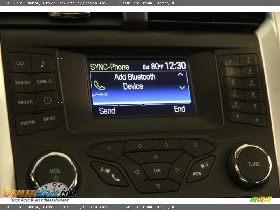 2013 Ford Fusion SE Tuxedo Black Metallic / Charcoal Black Photo #9