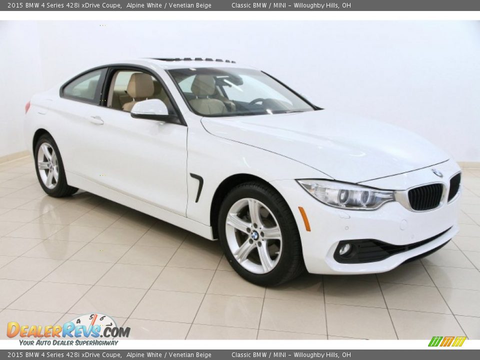 Front 3/4 View of 2015 BMW 4 Series 428i xDrive Coupe Photo #1