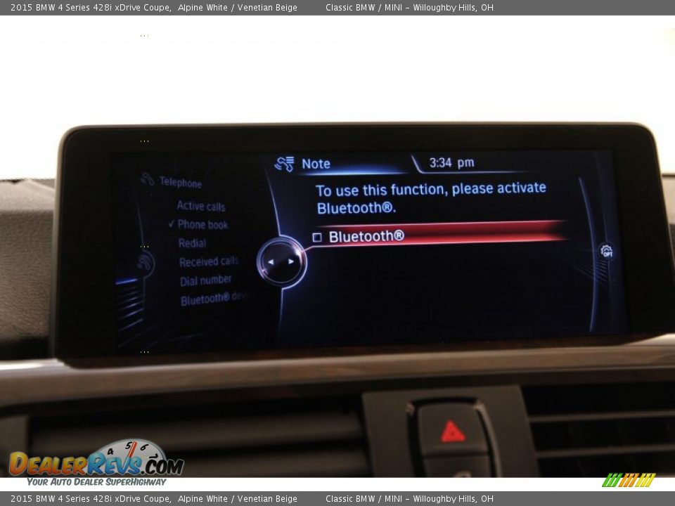 2015 BMW 4 Series 428i xDrive Coupe Alpine White / Venetian Beige Photo #14