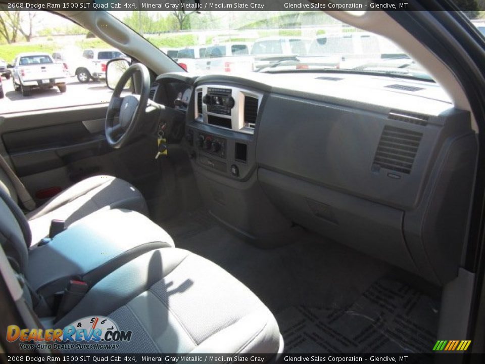 2008 Dodge Ram 1500 SLT Quad Cab 4x4 Mineral Gray Metallic / Medium Slate Gray Photo #11
