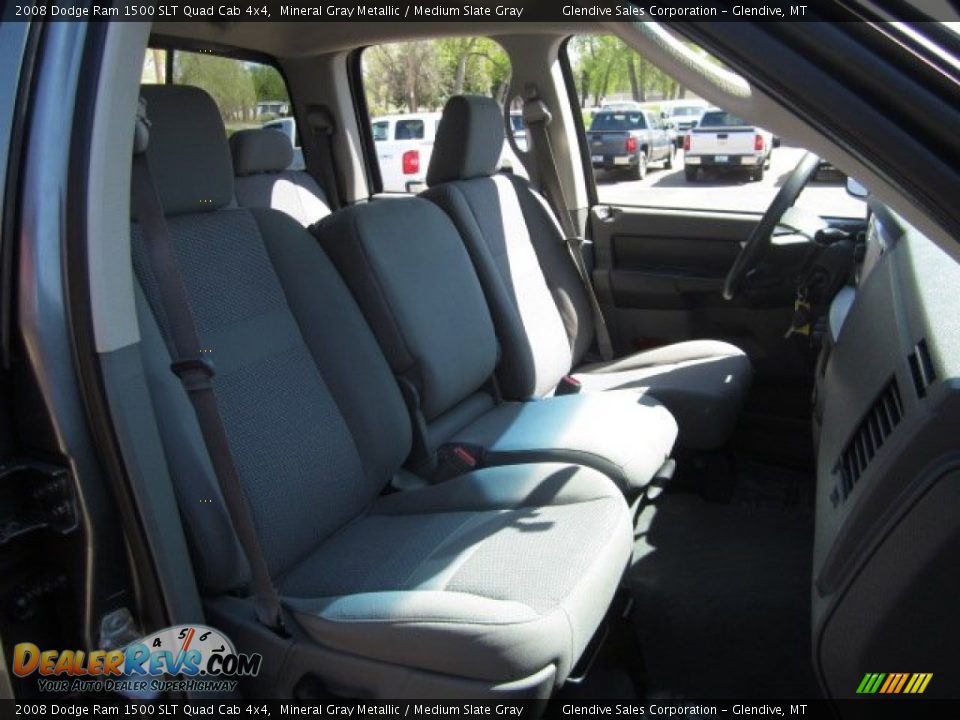 2008 Dodge Ram 1500 SLT Quad Cab 4x4 Mineral Gray Metallic / Medium Slate Gray Photo #12