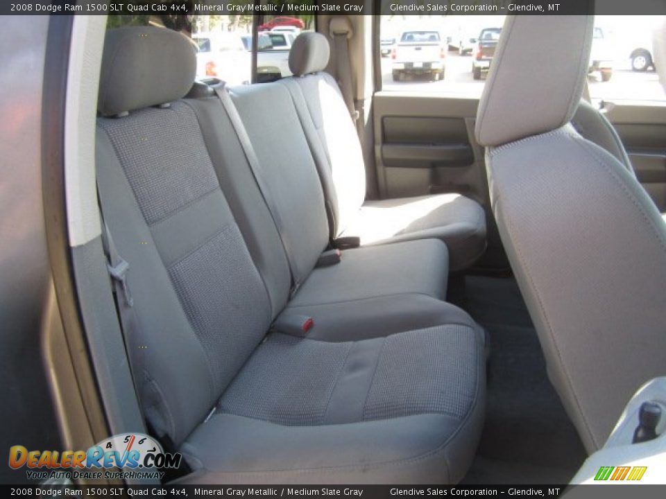 2008 Dodge Ram 1500 SLT Quad Cab 4x4 Mineral Gray Metallic / Medium Slate Gray Photo #13