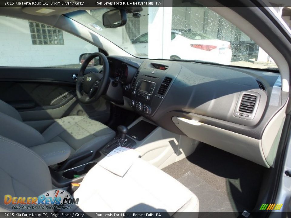 2015 Kia Forte Koup EX Bright Silver / Gray Photo #2