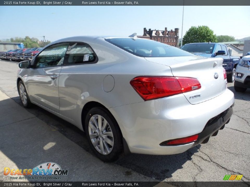 2015 Kia Forte Koup EX Bright Silver / Gray Photo #5