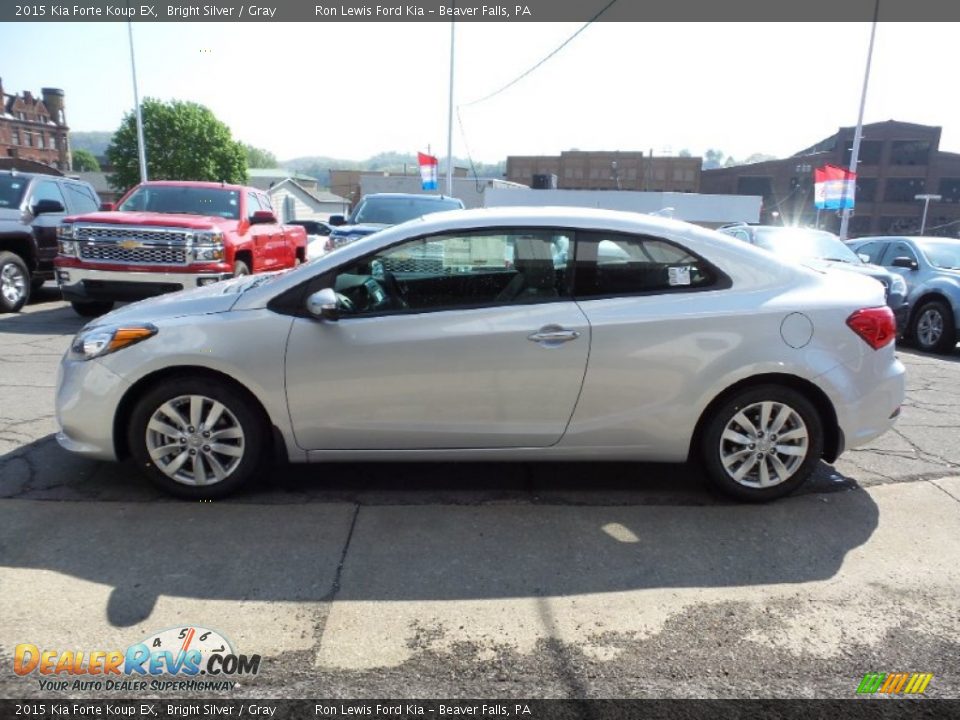 2015 Kia Forte Koup EX Bright Silver / Gray Photo #6