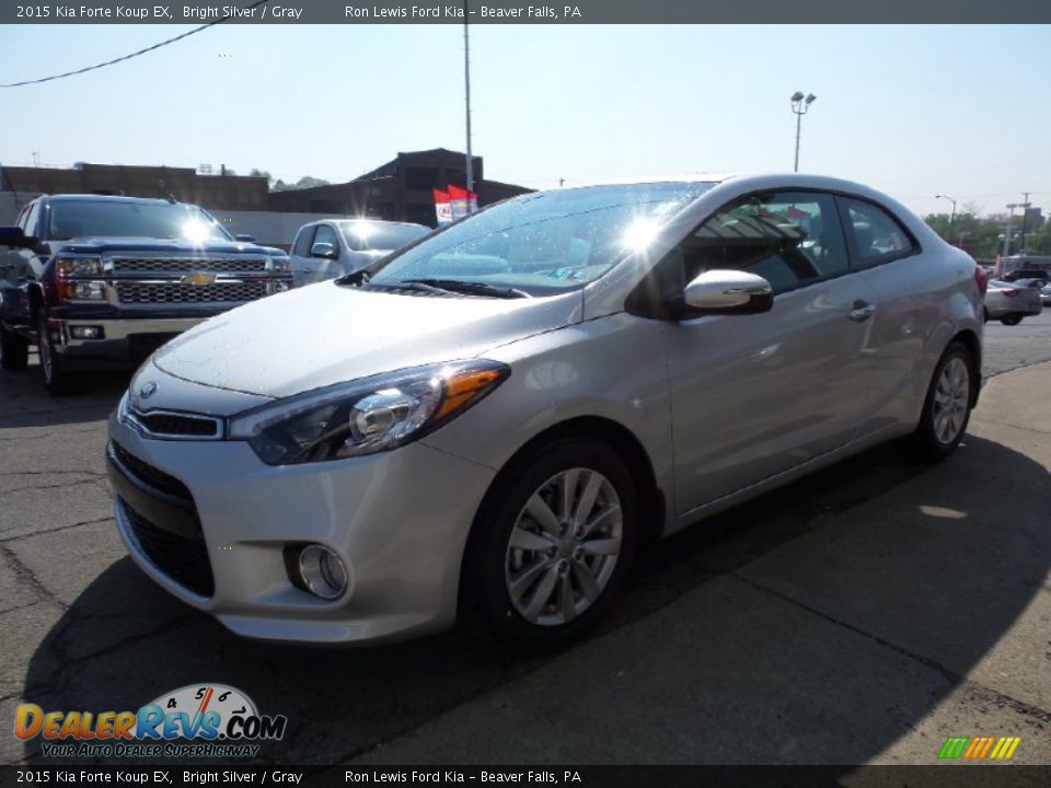 2015 Kia Forte Koup EX Bright Silver / Gray Photo #7