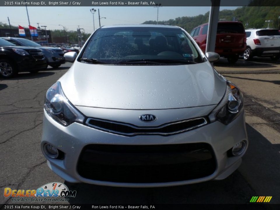 2015 Kia Forte Koup EX Bright Silver / Gray Photo #8