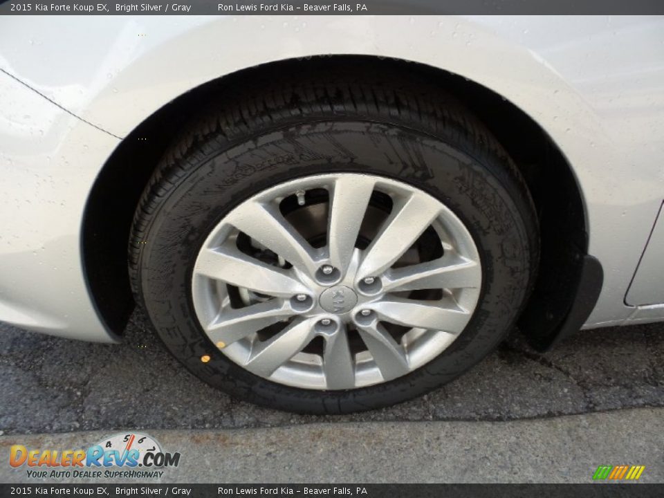 2015 Kia Forte Koup EX Bright Silver / Gray Photo #10
