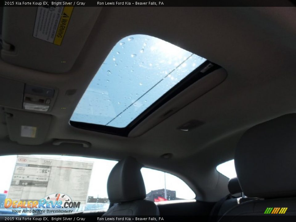 2015 Kia Forte Koup EX Bright Silver / Gray Photo #15