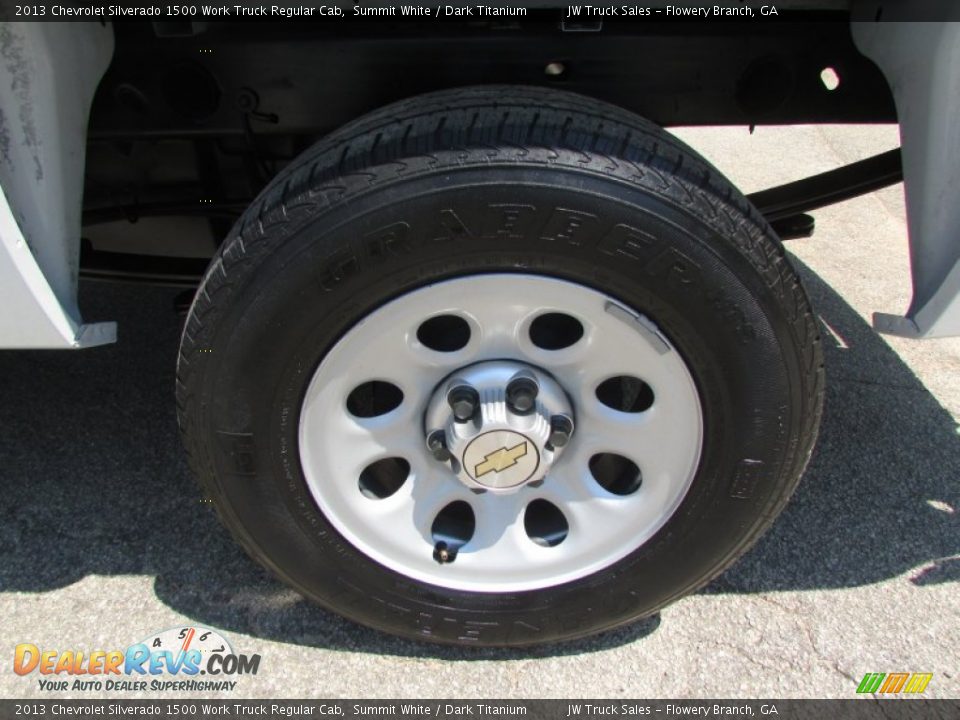 2013 Chevrolet Silverado 1500 Work Truck Regular Cab Summit White / Dark Titanium Photo #34