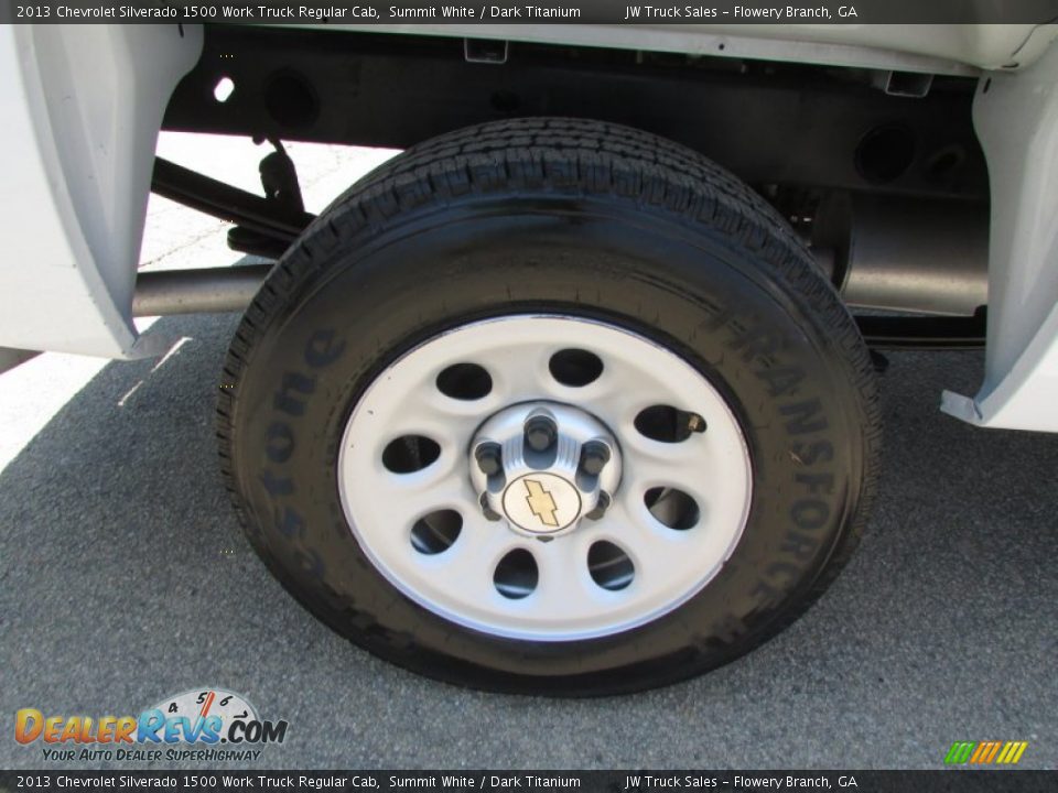 2013 Chevrolet Silverado 1500 Work Truck Regular Cab Summit White / Dark Titanium Photo #36