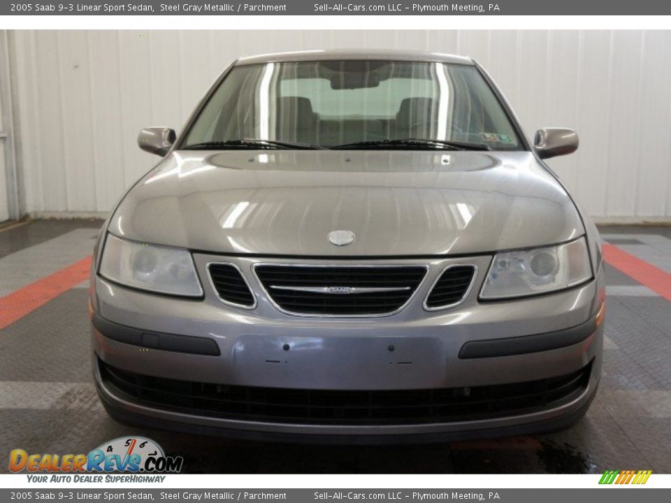 2005 Saab 9-3 Linear Sport Sedan Steel Gray Metallic / Parchment Photo #4