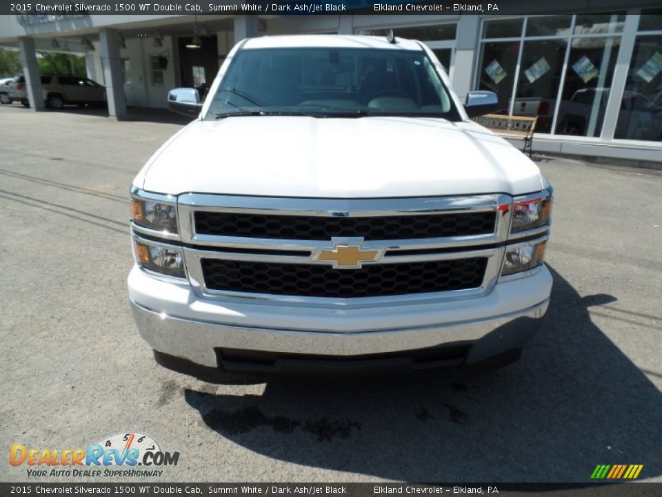 2015 Chevrolet Silverado 1500 WT Double Cab Summit White / Dark Ash/Jet Black Photo #2