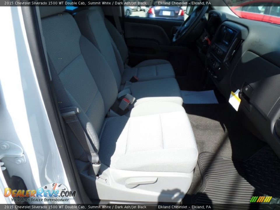 2015 Chevrolet Silverado 1500 WT Double Cab Summit White / Dark Ash/Jet Black Photo #20