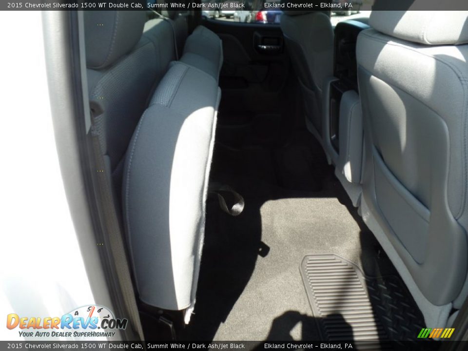 2015 Chevrolet Silverado 1500 WT Double Cab Summit White / Dark Ash/Jet Black Photo #24