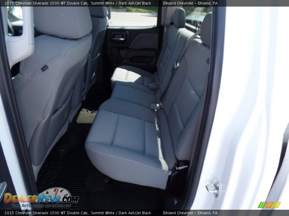 2015 Chevrolet Silverado 1500 WT Double Cab Summit White / Dark Ash/Jet Black Photo #26